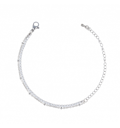 Collier 2MM coton imitation et Acier inoxydable 316L 50CM