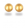 Gold plated half ball earrings