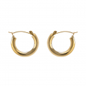 Boucles d'oreilles acier jaune