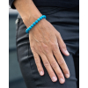 Bracelet elastique pierre howlite bleu 8MM