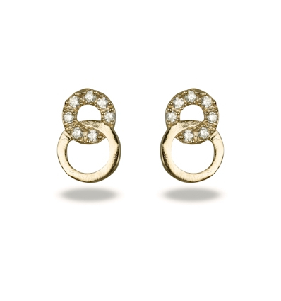 Gold plated earrings