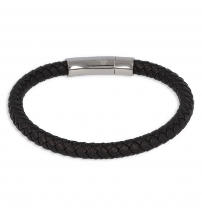 Bracelet Acier 316L cuire véritable 66M