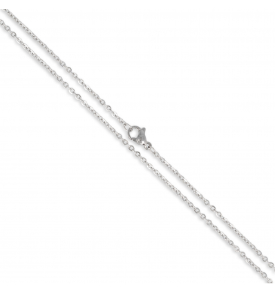 Collier billes 0,5mm Acier inoxydable 316L 45CM