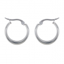 Boucles d'oreilles créoles acier 20MM