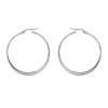 Boucles d'oreille créoles acier 30MM