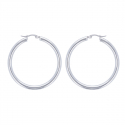 Boucles d'oreilles créoles acier 40MM